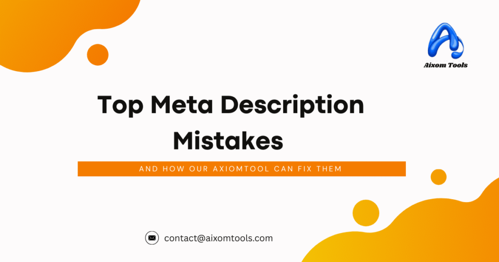 meta description mistakes